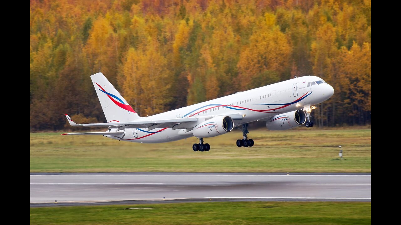 Tupolev Tu-204-100V of the RussAir company in VIP configuration was immortalized