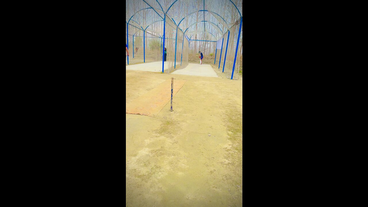 Cricket net practice