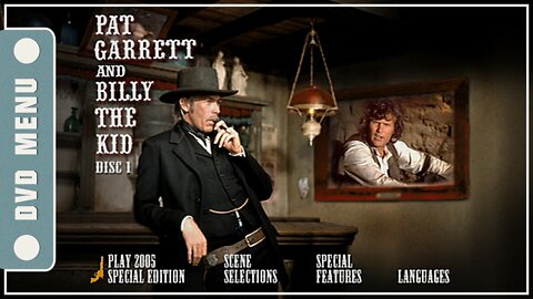 Pat Garrett & Billy the Kid - DVD Menu