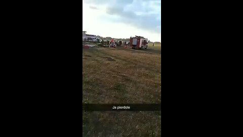 More footage of the Cessna plane that crashed in Poland today that killed 5 and injured 10