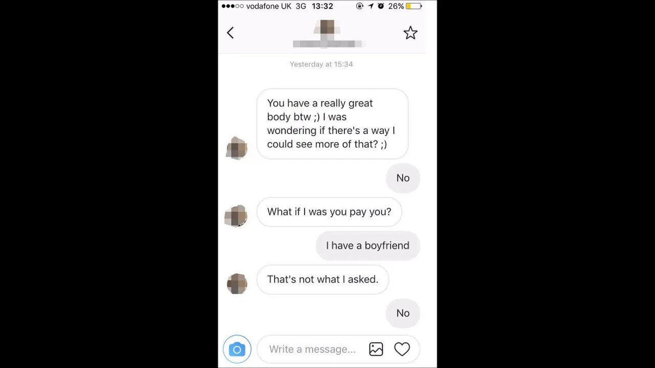 Don't ask girls for nudes