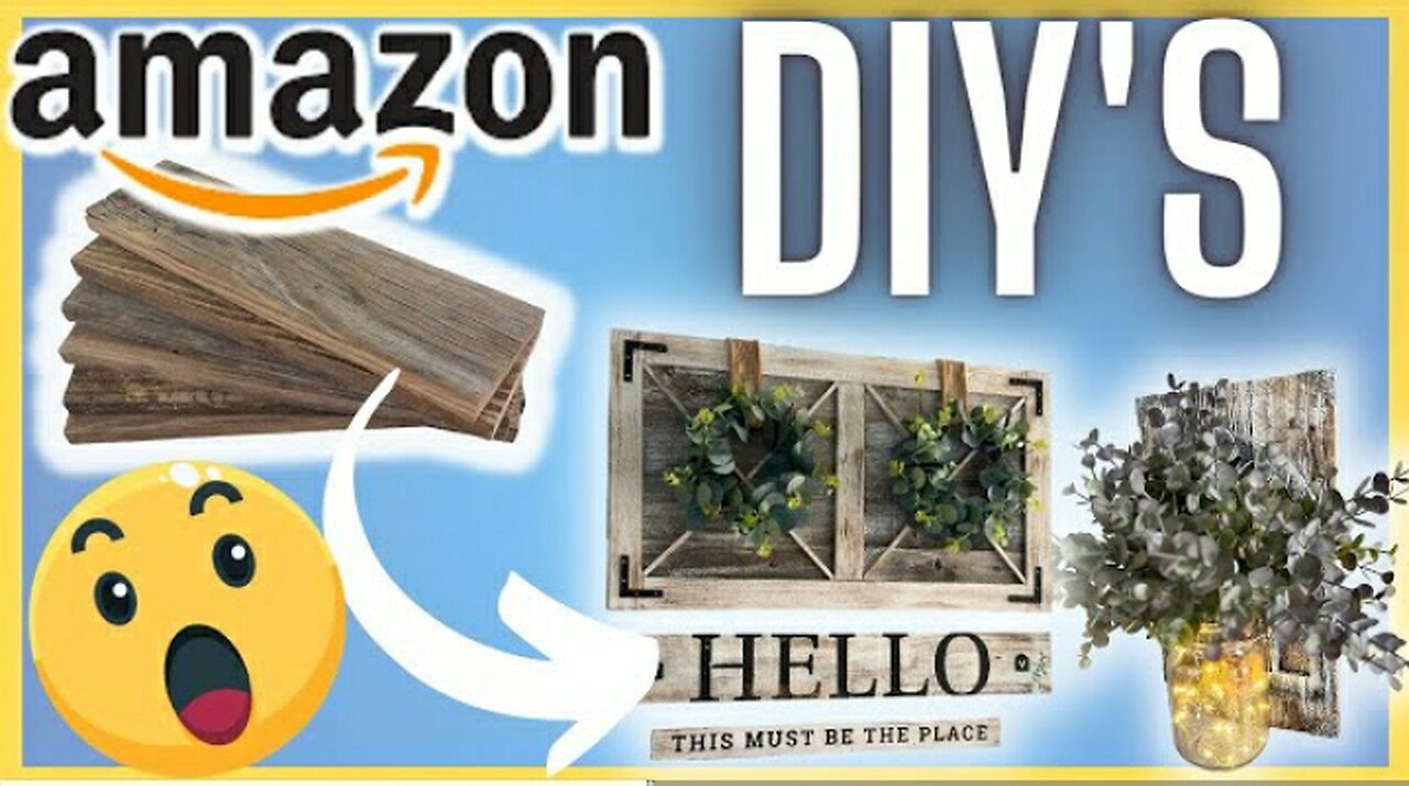 HIGH END AMAZON FARMHOUSE HOME DECOR DIY'S | BEGINNER friendly AMAZON home decor diys!