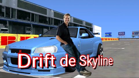 BRIAN NO DRIFT COM O SEU SKYLINE 🤯