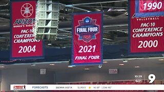 Wildcats unveil Final Four banner at McKale Center