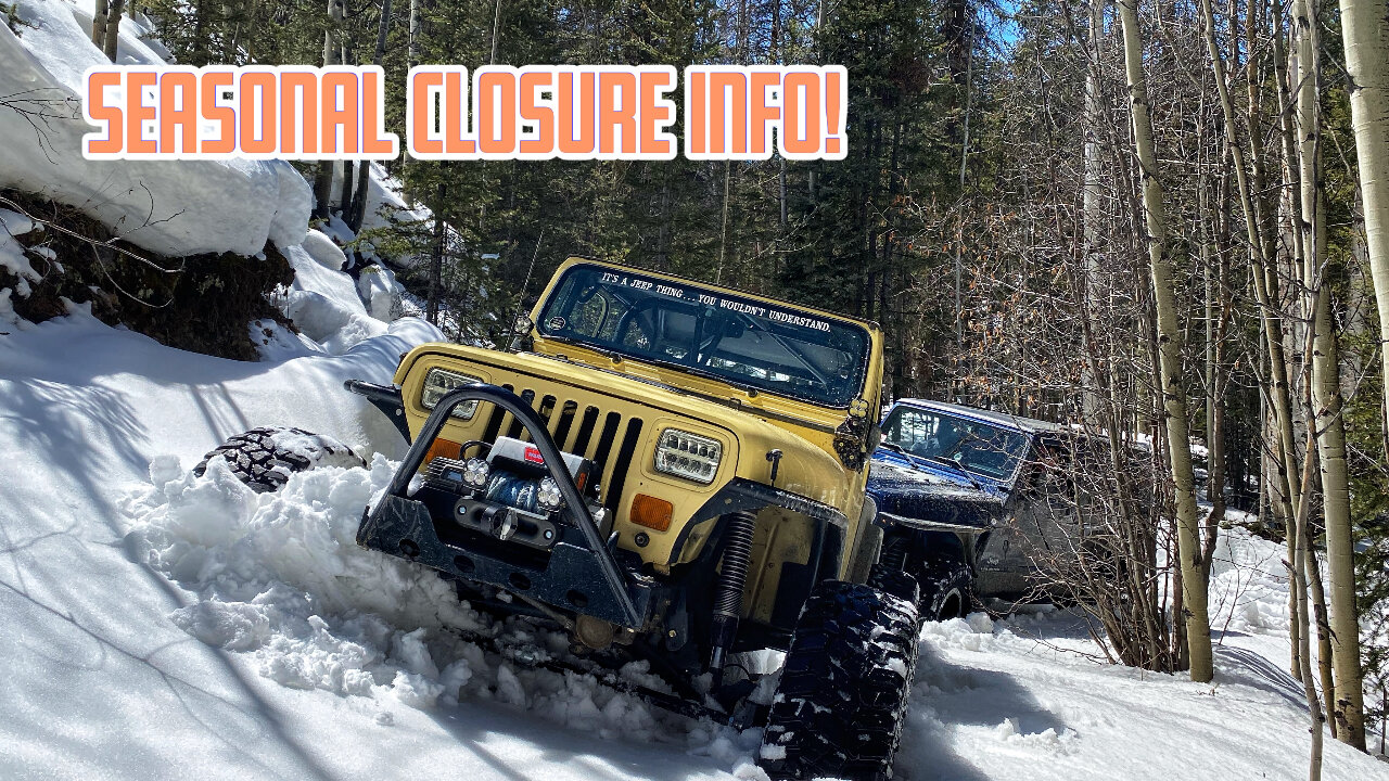 Colorado 4x4 Trails I What's Open? I Snow Levels I Find out how to get seasonal closure information