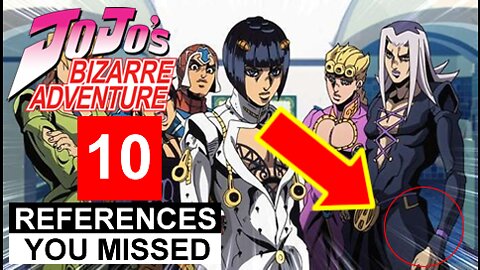 10 REFERENCES You May Have MISSED In JoJo's Bizarre Adventure: Golden Wind!