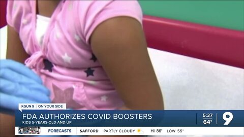 FDA authorizes COVID boosters for 5-year-olds