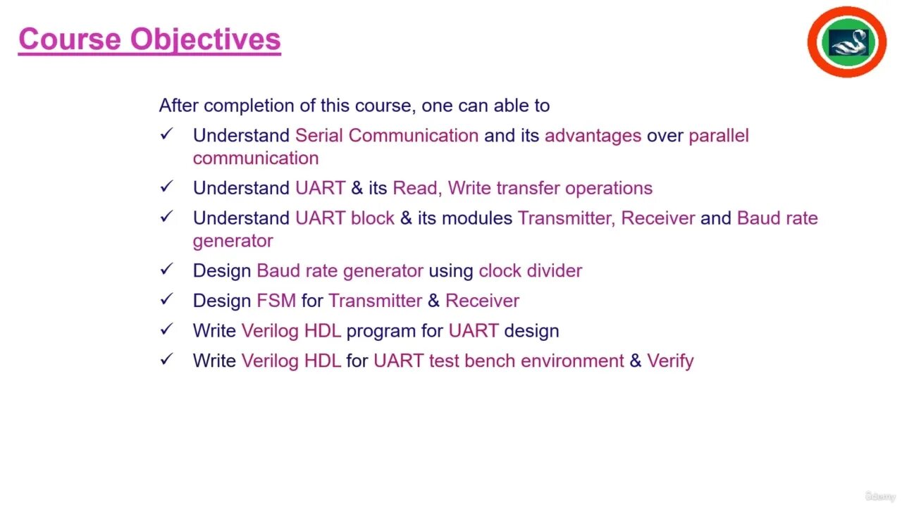 UART design in Verilog HDL with step-by-step instructions