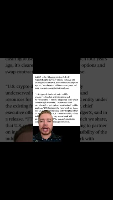 FTX acquires LedgerX #shorts