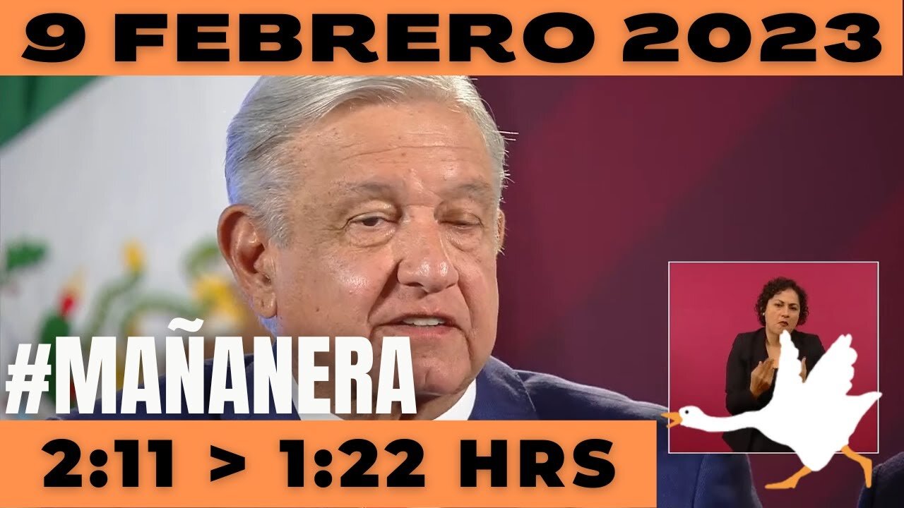 💩🐣👶 #AMLITO | Mañanera Jueves 9 de Febrero 2023 | El gansito veloz de 2:11 a 1:22.