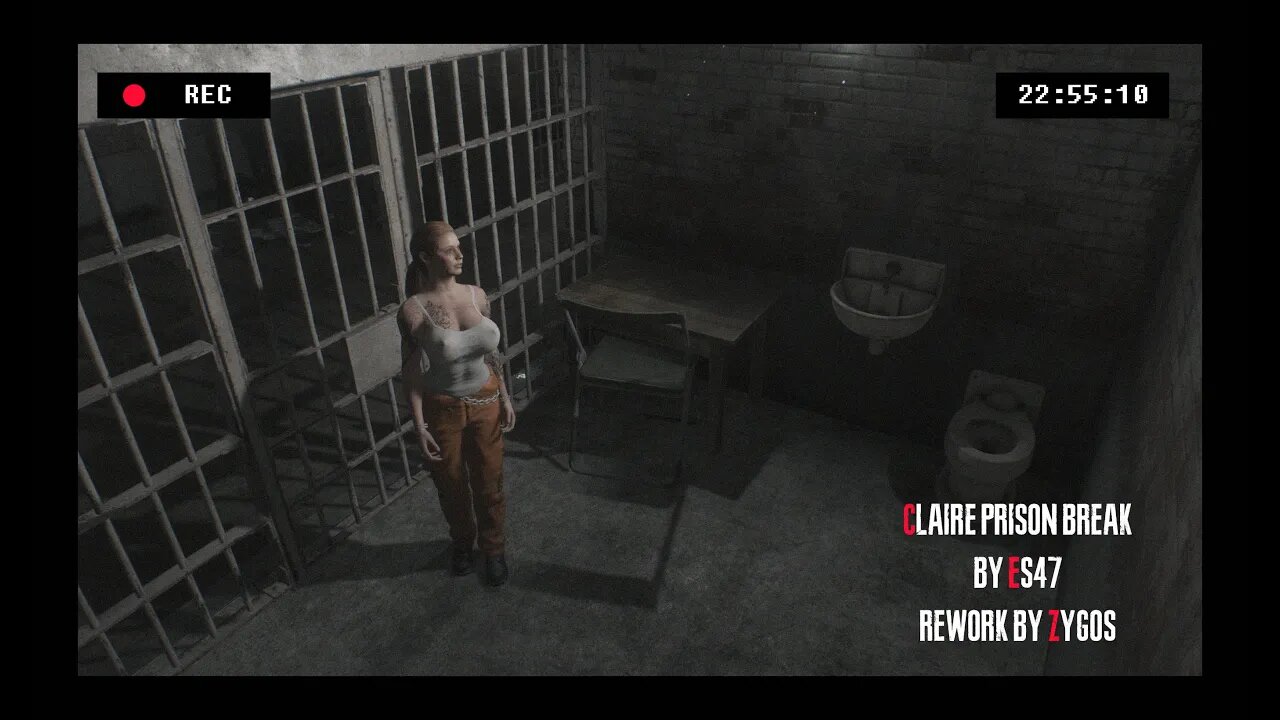 Resident Evil 2 Remake Claire Prison Break Mod