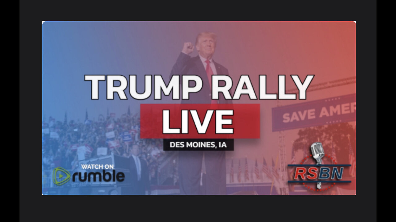 LIVE: President Trump Rally inDes Moines, Iowa