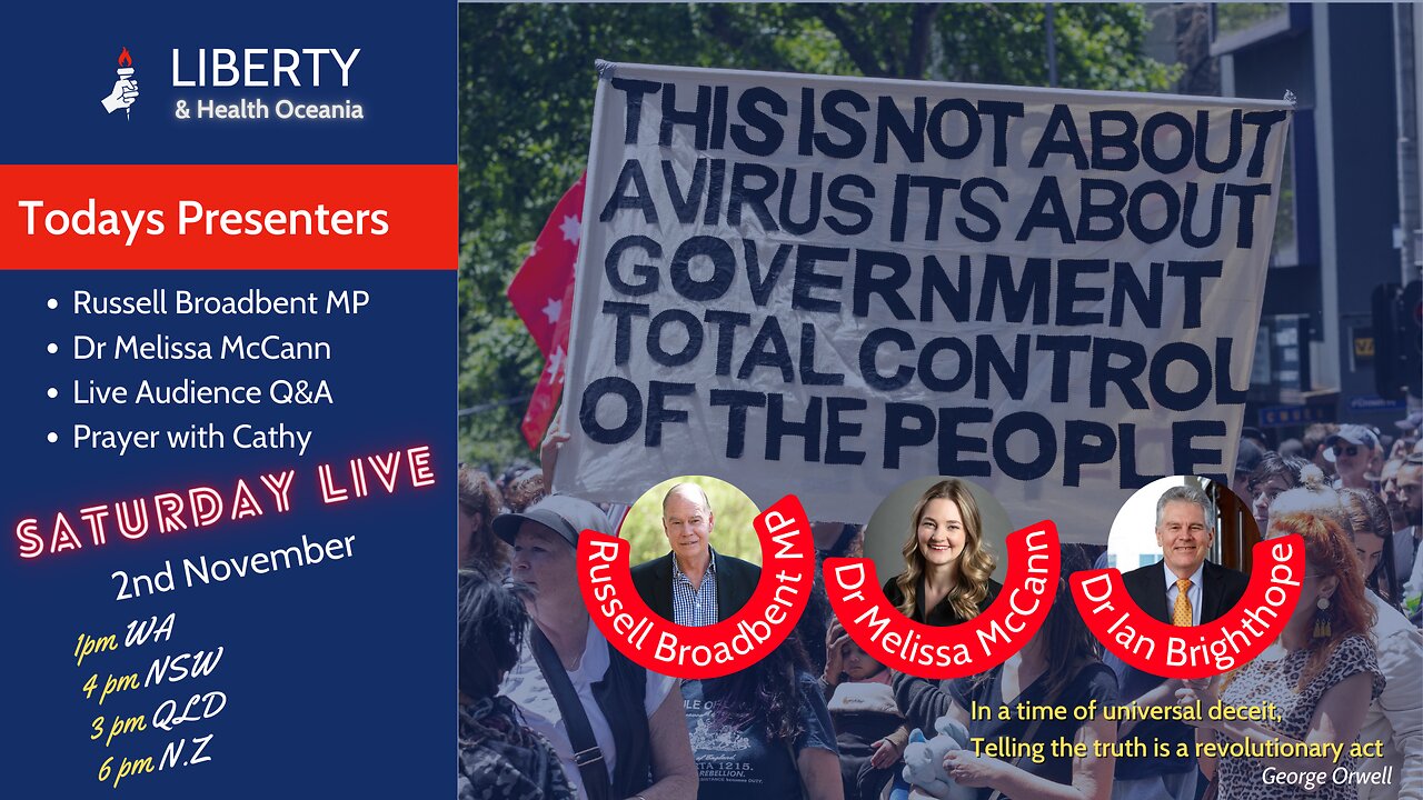 Guest Speakers - The Hon. Russell Broadbent MP, Dr Melissa McCann and Dr Ian Brighthope.