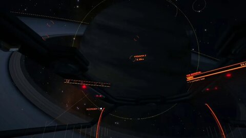 Elite dangerous core surfing the rings of another planet