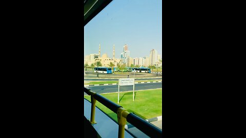 Sharja to Dubai travel by double cabin bus 🚌🇦🇪🇦🇪