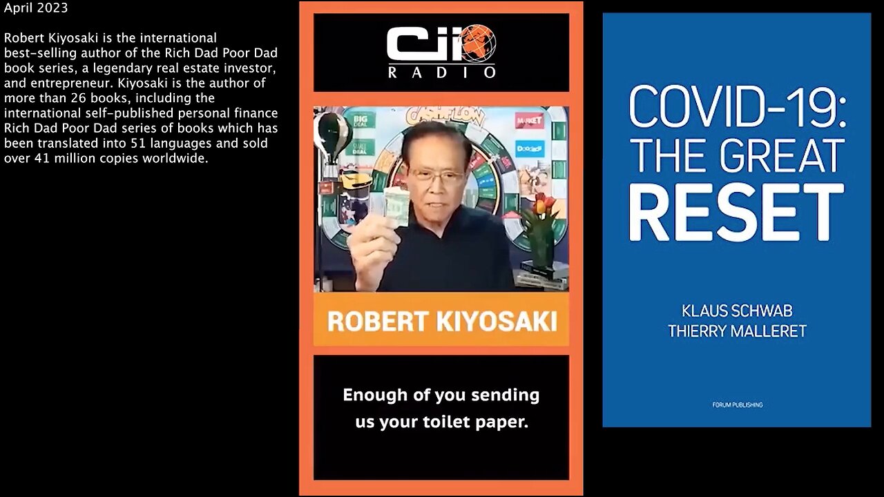 Central Bank Digital Currencies | "The Rest of the World Is Actually Producing the Food, the Gold, The Machinery...The Rest of the World Is Saying Enough Of You Sending Us Your Toilet Paper." - Robert Kiyosaki