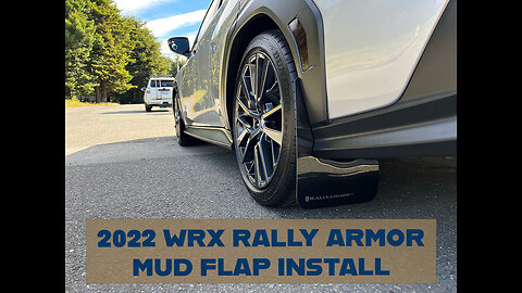 2022+ Subaru WRX Rally Armor Mudflap Install