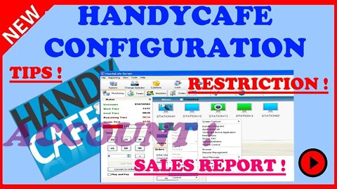 HANDYCAFE SERVER OWNER SAFETY TIPS, ATTENDANT RESTRICTIONS & SALES REPORT