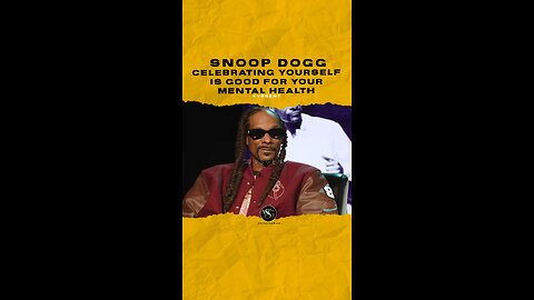 #snoopdogg Celebrating yourself is good for your mental health. 🎥 @complex