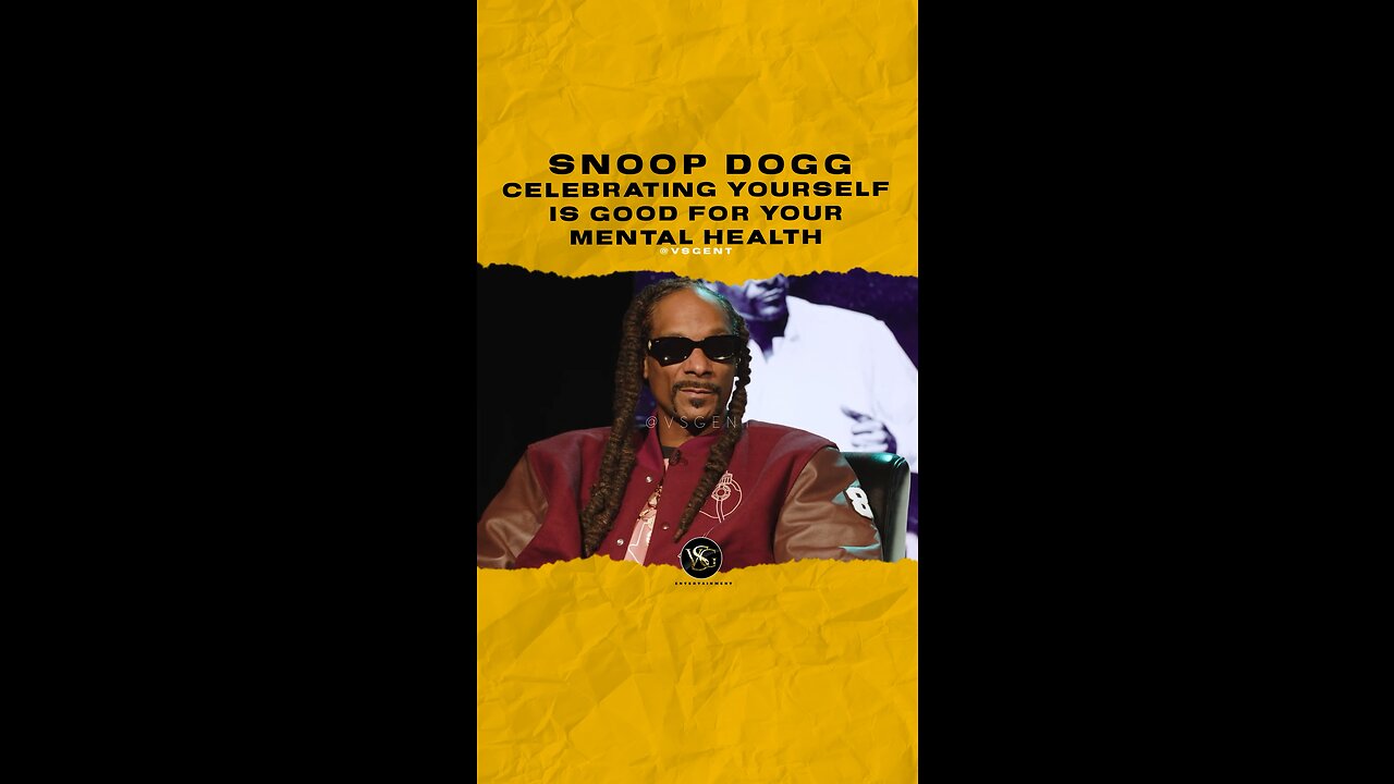 #snoopdogg Celebrating yourself is good for your mental health. 🎥 @complex