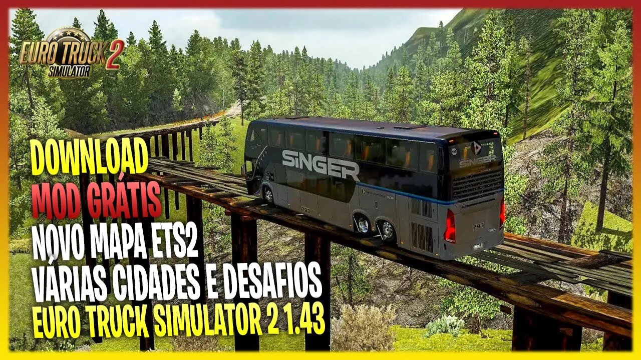 NOVO MAPA INDONÉSIA COM VÁRIAS CIDADES E DESAFIOS PARA EURO TRUCK SIMULATOR 2 VERSÃO 6.0 1.43