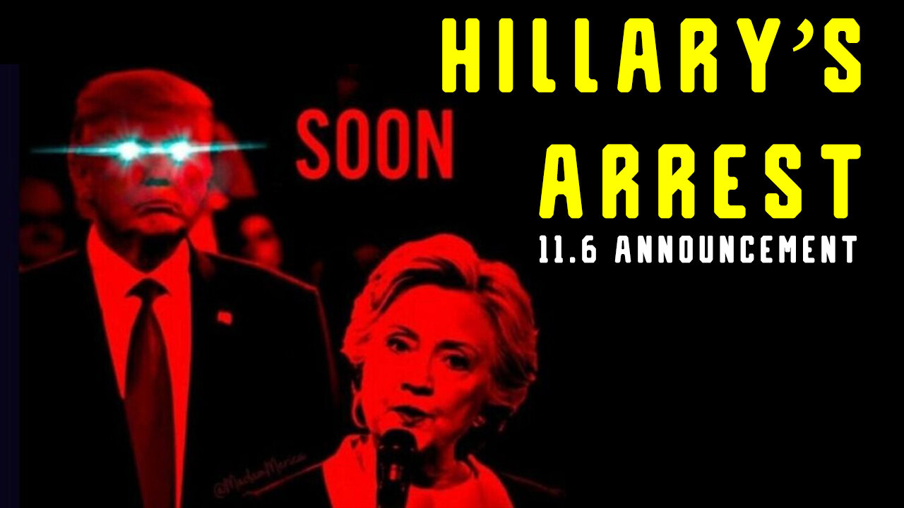 Hillary's Arrest 11.6 Announcement? Trump Rally Nov 6.