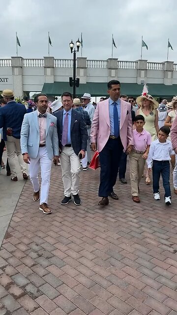 Patrick Bet-David at Kentucky Derby dressed like he’s going to whip me and put me in the hot-box.