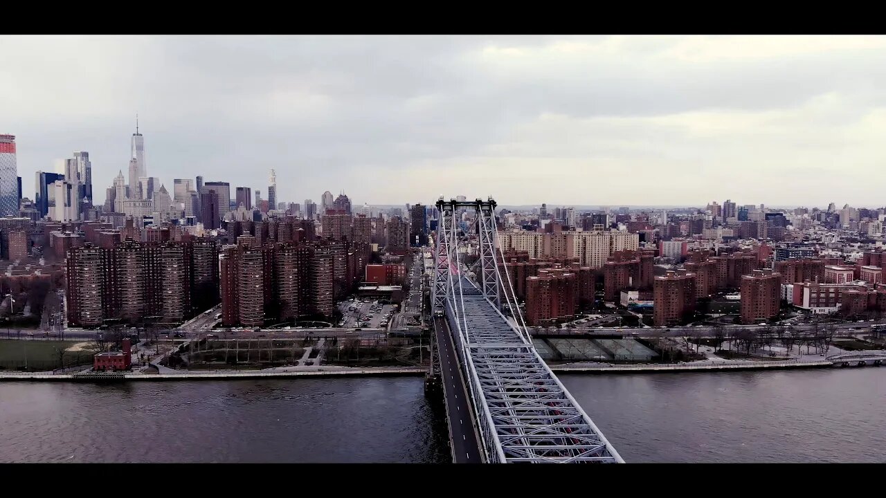 A Trip to the City: Williamsburg BRIDGE NY drone film