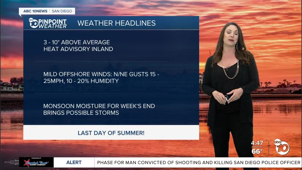 ABC 10News Pinpoint Weather with Meteorologist Megan Parry