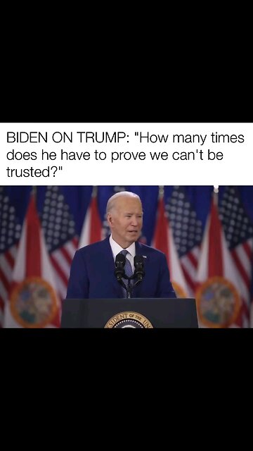 JOE BIDEN FINALLY TELLS THE TRUTH