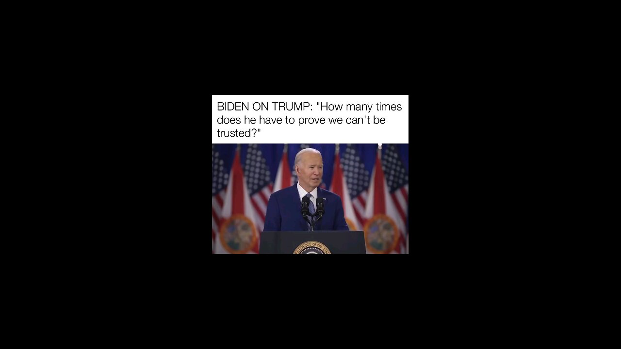 JOE BIDEN FINALLY TELLS THE TRUTH