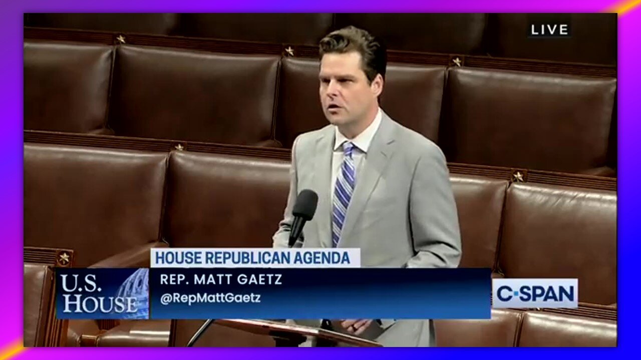 REP. GAETZ THREATENS TO REMOVE SPEAKER MCCARTHY: "YOU'RE OUT OF COMPLIANCE."