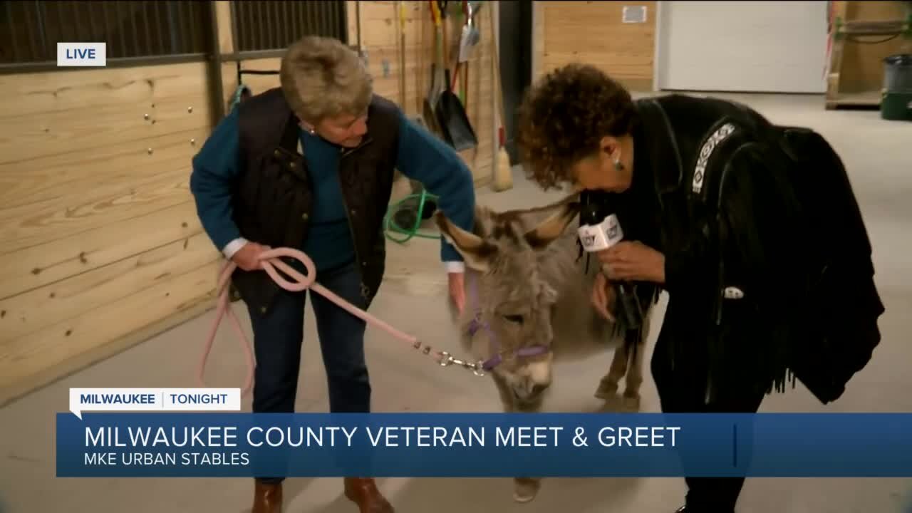 Veteran meet-and-greet at MKE Urban Stables