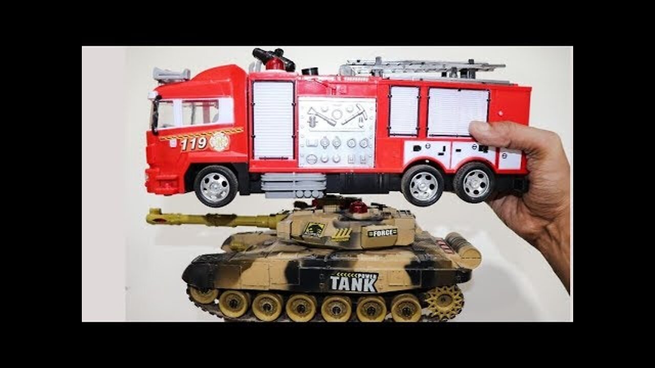 Modified Remote Control War Tank vs modified RC Truck - Chatpat toy tv