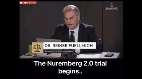 LAWYER REINER FUELLMICH begins NUREMBERG TRIAL 2.0 with opening remarks.