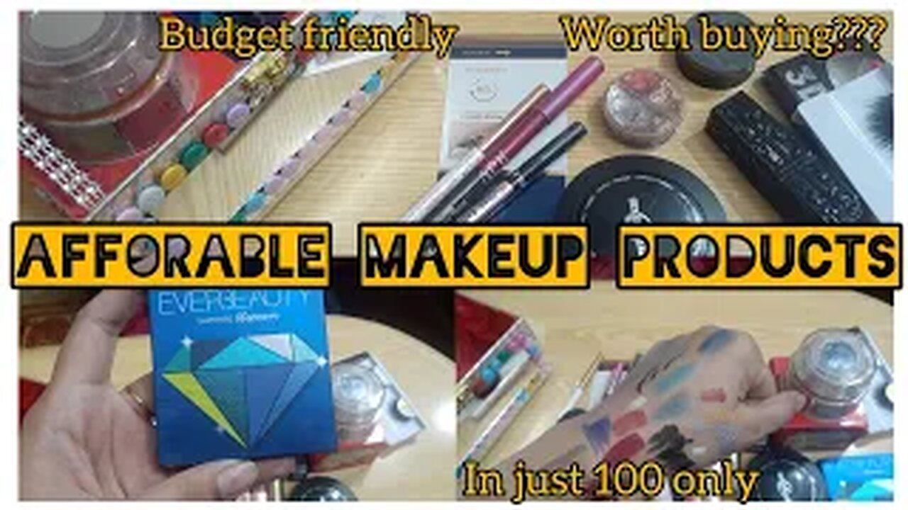 Affordable makeup products for beginners | 100 rupees only | budget friendly | for teenagers