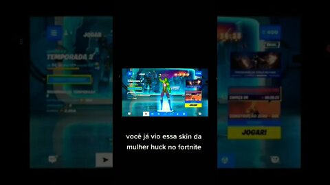 MULHER HUCK NO FORTNITE 😱😱😱😱#shorts #viral #gaming #marvel #fortnite
