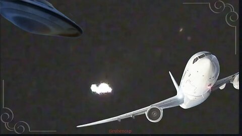 OVNI rebasa Avión captado en Visión Nocturna