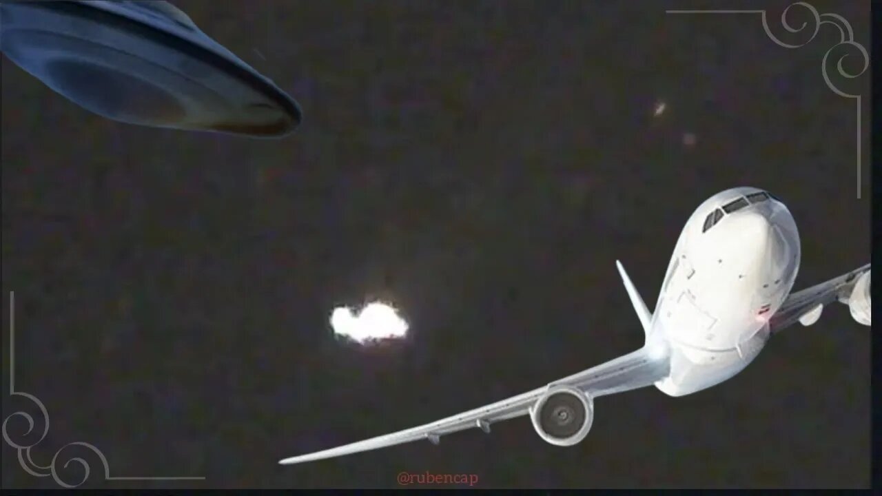 OVNI rebasa Avión captado en Visión Nocturna