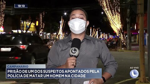 Campanário: Prisão de um dos suspeitos apontados pela polícia de matar um homem na cidade