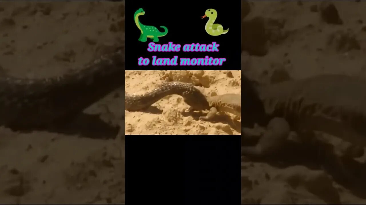 snake attack to land monitor 2022 #youtubeshorts #shorts #shortvideo