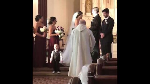 Funny Ring Bearer Kids Fail in a Wedding