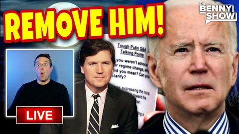 🚨 Tucker Demands Biden To Be REMOVED From Office As Joe's Secret FLASH CARDS Leak in WH Nightmare