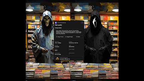 AI ART | Generated Ghostface + Photoshop