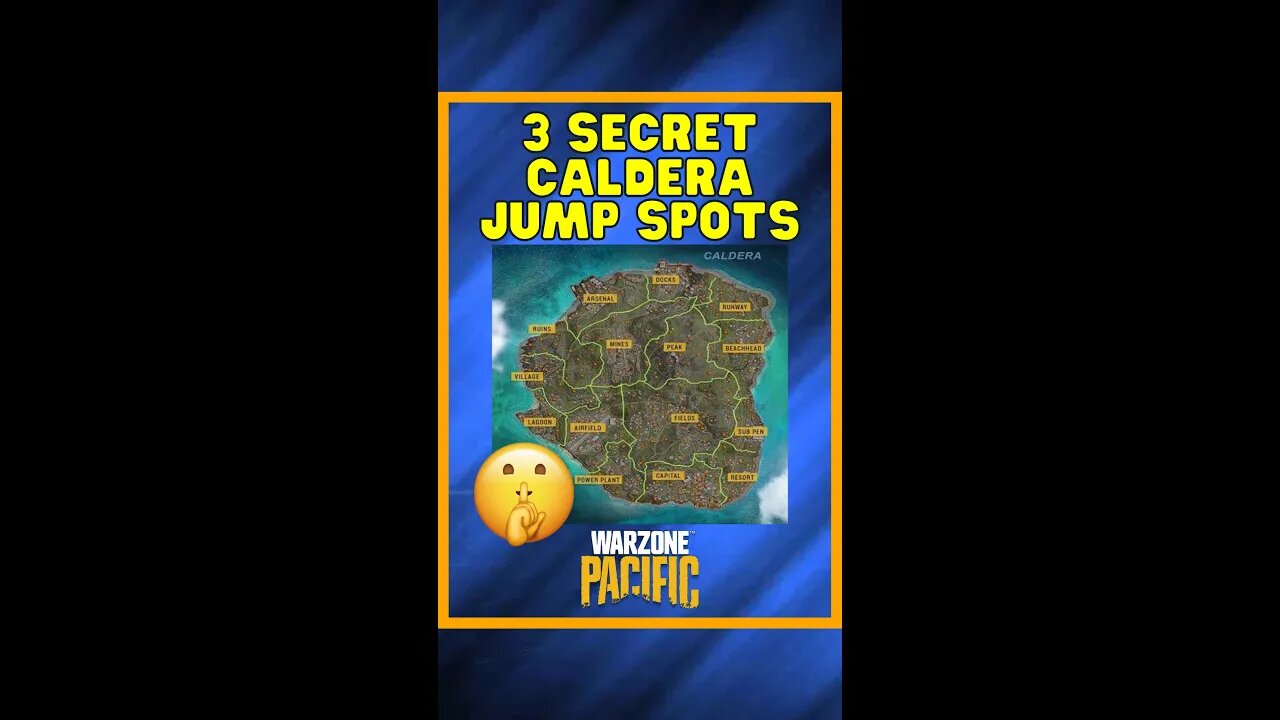 3 SECRET Caldera Jump Spots 🤫 | Warzone Shorts #shorts