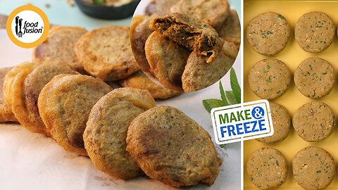 Bakery Style Rashaydaar Shami Kabab without Chouper make and freeze Recipe by Food Fussion.