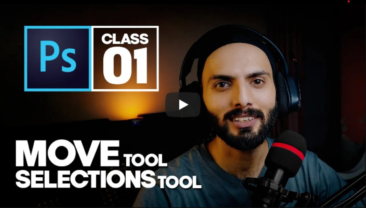 Move & Selection - Adobe Photoshop for Beginners - Class 01 - Urdu _ Hindi