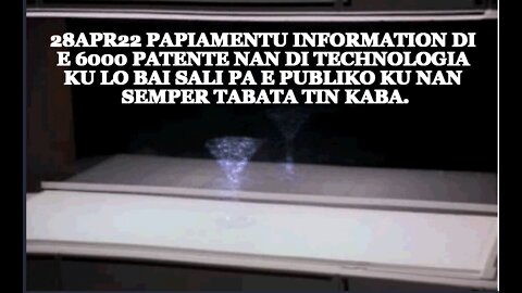 28APR22 PAPIAMENTU INFORMATION DI E 6000 PATENTE NAN DI TECHNOLOGIA KU LO BAI SALI PA E PUBLIKO KU