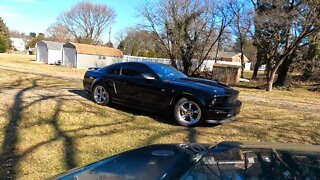 2008 V6 mustang - Winter Cold start - Long tube headers No Cats Xpipe Cherry bombs