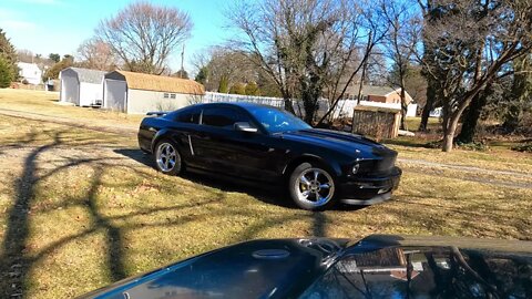 2008 V6 mustang - Winter Cold start - Long tube headers No Cats Xpipe Cherry bombs